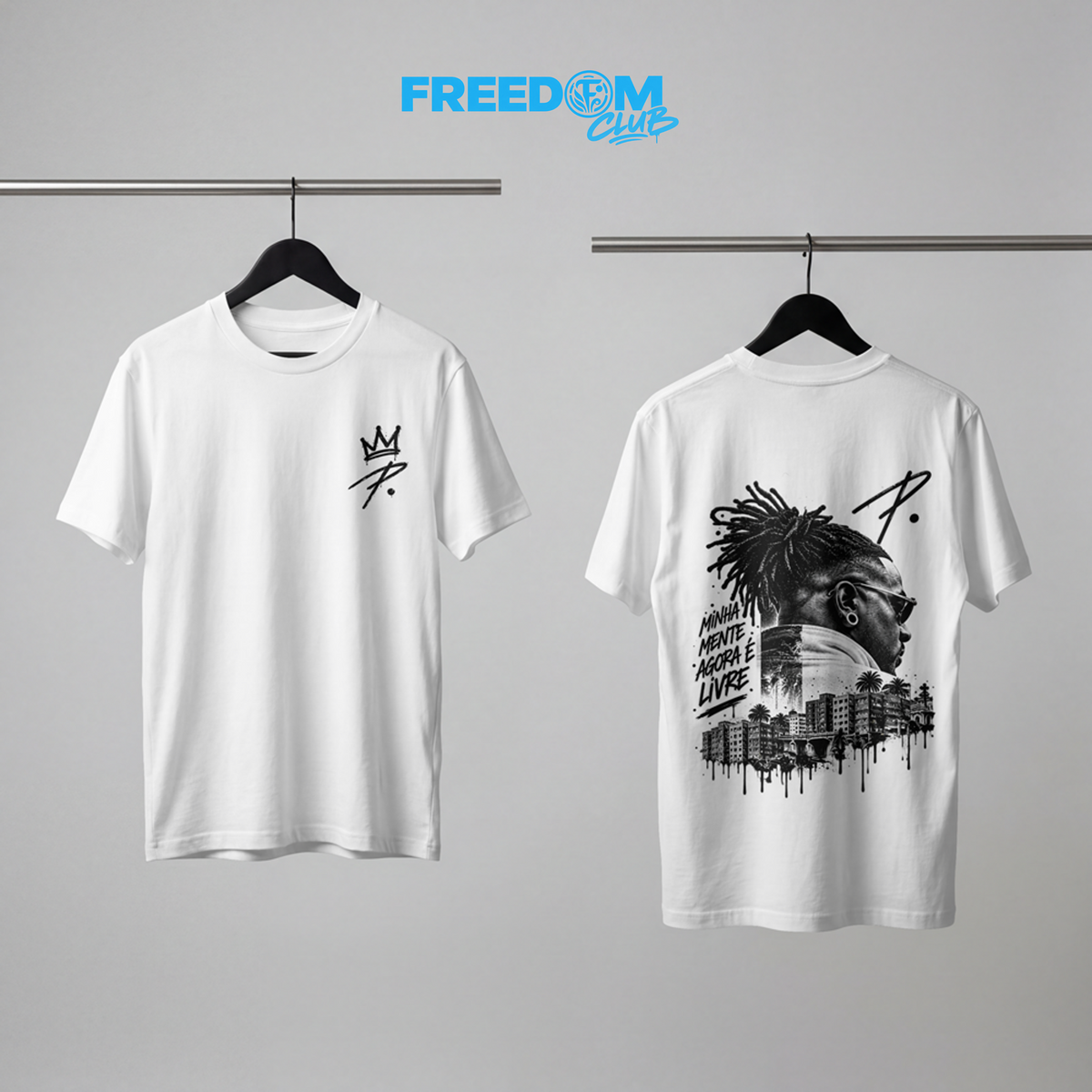 T-Shirt Minha Mente — Plutónio